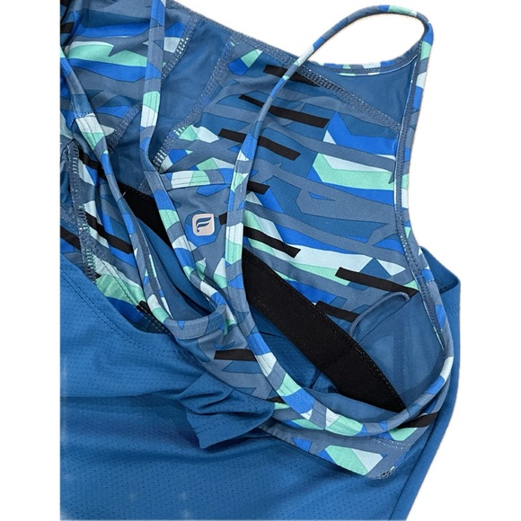 PTP-18”-FABLETICS-Norwalk Tank-Bombay Blue/Impulse Print Blue - Picture 6 of 14